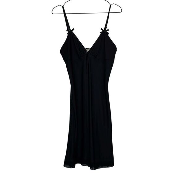 Vera Wang Black Chemise Slip M - Picture 1 of 6